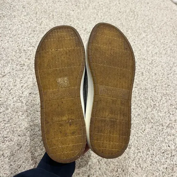 Aetrex Cozy Blake Silver Sneakers Sz 8.5 Womens Leather Metallic Comfort - Picture 5 of 8